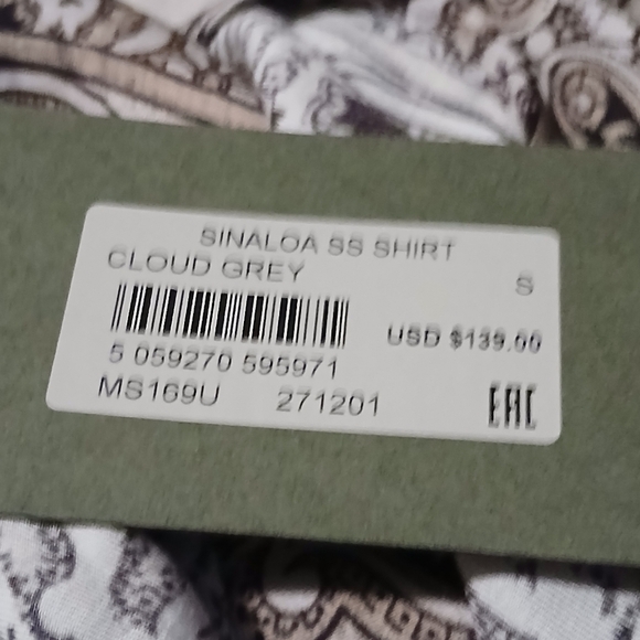 All Saints Men's Patterned Shirt - Black and White NWT. Size Small - Picture 11 of 12